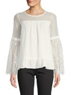 Design History Lace-accented Top