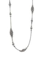John Hardy Classic Chain Sterling Silver Short Knot Station Necklace