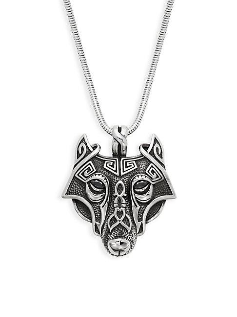 Jean Claude Viking Wolf Pendant Necklace