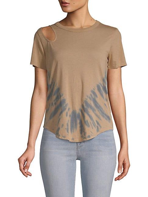 Chaser Tie-dyed Cut-out Top