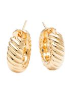 Sphera Milano Goldplated Twist Hoop Earrings