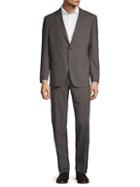 Canali Notch Lapel Micro Houndstooth Wool Suit