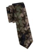 Valentino Camouflage Star Silk Slim Tie