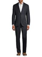 Jack Victor Classic Fit Textured Cord Stripe Wool Suit