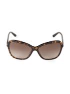 Dolce & Gabbana 59mm Tortoiseshell Oval Sunglasses