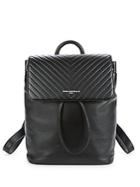 Karl Lagerfeld Quilted Leather Backpack