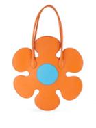 Moschino Flower Leather Shoulder Bag