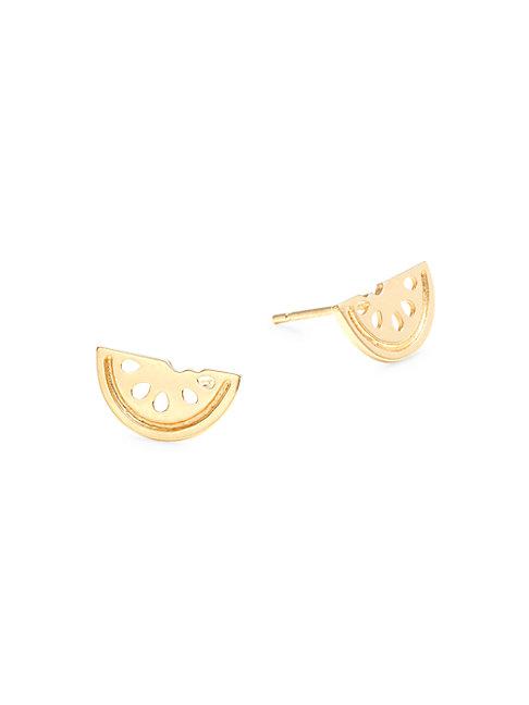 Saks Fifth Avenue 14k Yellow Gold Watermelon Stud Earrings