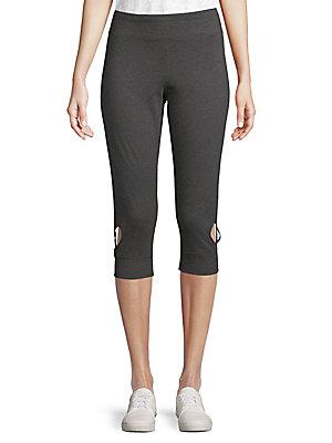 A. Marc Ny Cropped Cut-out Leggings