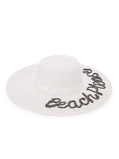 August Hat Company Beach Please Embroidered Sun Hat