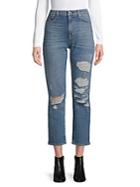 Hudson Distressed High-rise Ankle Jeans