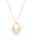 Saks Fifth Avenue 14k Gold Heart Padlock Necklace