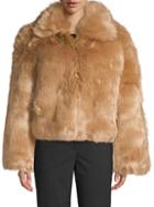 Shaci Oversized Collar Faux Fur Jacket