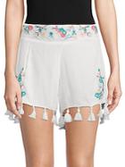 Raga Ashlyn Embroidered Floral Shorts