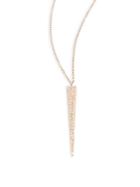 Ef Collection Diamond & 14k Rose Gold Jumbo Dagger Pendant Necklace