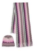 Missoni Two-piece Striped Knit Hat & Scarf Set