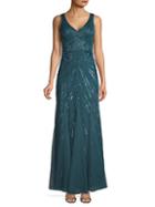 Aidan Mattox Sequin-embellished Gown