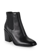 Renvy Debby Leather Block-heel Booties