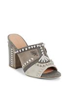 Sigerson Morrison Embroidered Leather Sandals
