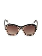 Stella Mccartney Tortoise 52mm Cateye Sunglasses