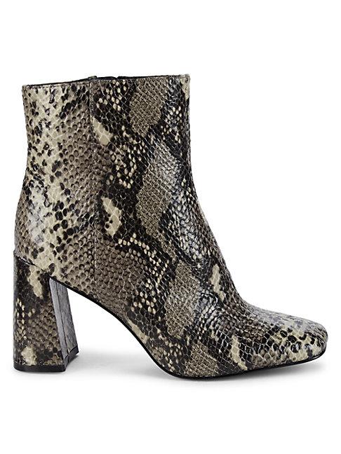 Charles By Charles David Teigan Snakeskin-print Booties