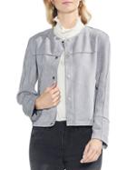 Vince Camuto Snap-button Suede-look Jacket