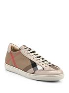 Burberry Hartfields Checked Low-top Sneakers
