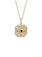 Gabi Rielle 22k Goldplated & Crystal Starburst Pendant Necklace