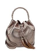 Vince Camuto Metallic Leather Bucket Bag