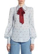 Marc Jacobs Embroidered Button-front Blouse