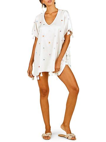 Surf Gypsy Star Embroidery T-shirt Coverup