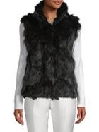 Adrienne Landau Dyed Fox And Rabbit Fur Vest