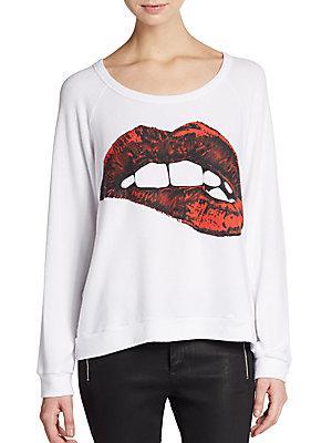 Lauren Moshi Biting Lip Sweatshirt
