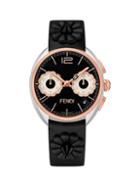 Fendi Momento Flowerland Stainless Steel & Leather-strap Watch
