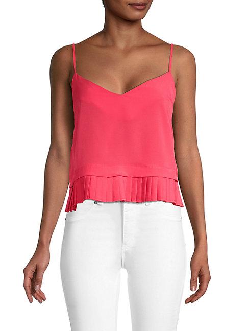 French Connection Crepe Pleated Tank