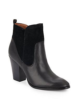 Donald J Pliner Leather & Suede Ankle Boots