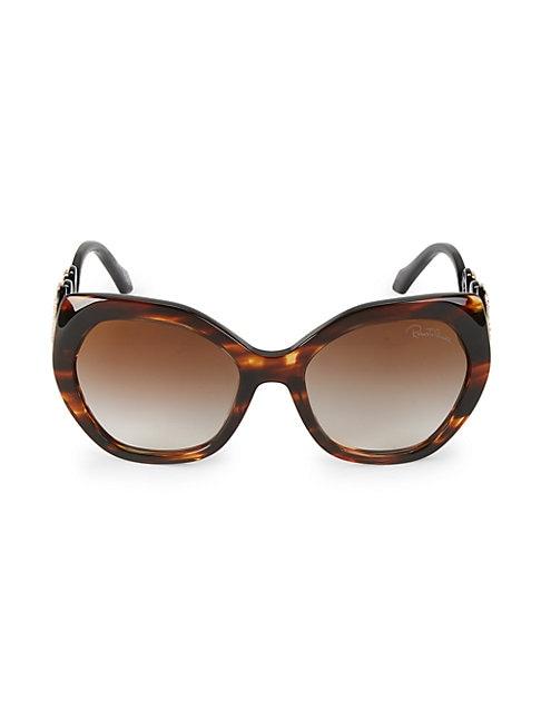 Roberto Cavalli 57mm Oversized Cat Eye Sunglasses