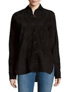 Helmut Lang Leather Long-sleeve Shirt