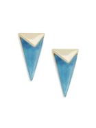 Alexis Bittar Faceted Lucite Pyramid Earrings