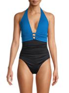 Lauren Ralph Lauren Colorblock One-piece Swimsuit