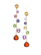 Marco Bicego Paradise Drop Earrings With Mixed Gemstones