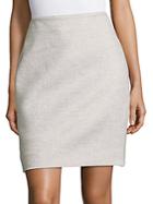 Akris Gravel Cashmere Skirt