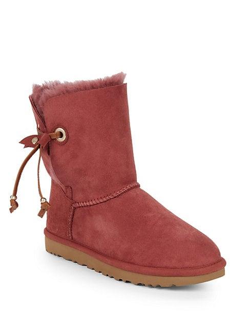 Ugg Shearling Lined Suede Ankle Boots