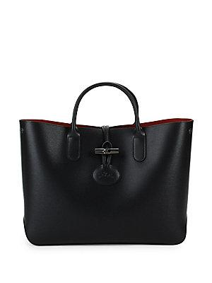 Longchamp Roseau Leather Tote Bag