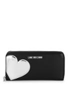 Love Moschino Heart Faux Leather Continental Wallet