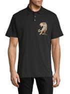 Versace Jeans Tiger Graphic Cotton Jersey Polo
