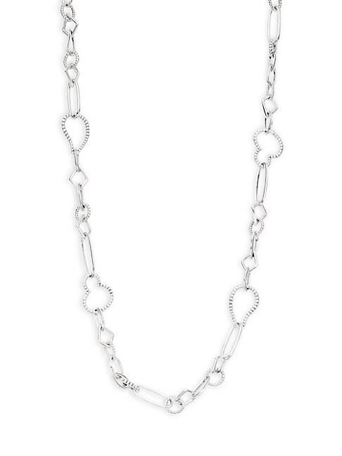 Lagos Links Sterling Silver Geometric Collar Necklace