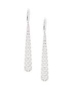 Roberto Coin Mauresque Diamond And 18k White Gold Drop Earrings