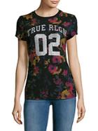 True Religion Floral Print Jersey T-shirt
