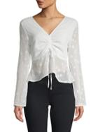 Renvy Ruched Long-sleeve Top